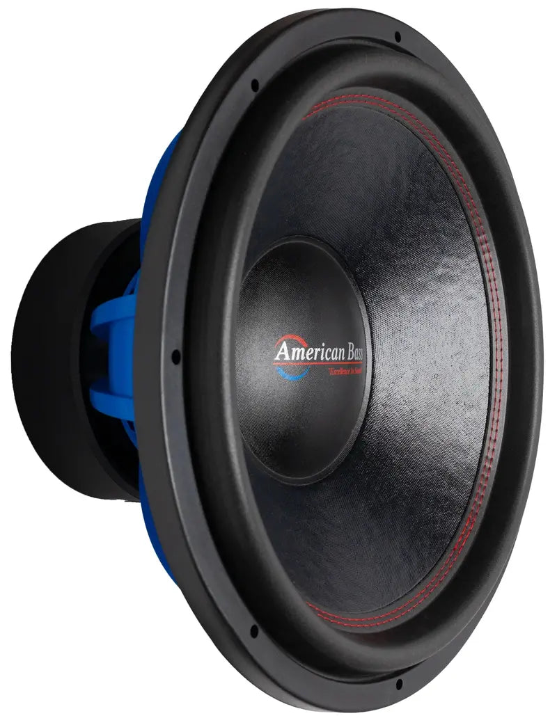 American Bass HD 18″ Subwoofer, 2000W RMS, Dual 1 Ohm Voice Coil, Black, Kevlar Cone