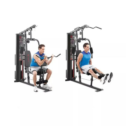 Marcy MWM-990 Home Gym System  150-Lb Weight Stack, Dual-Action Arms, Space-Saving Steel Frame