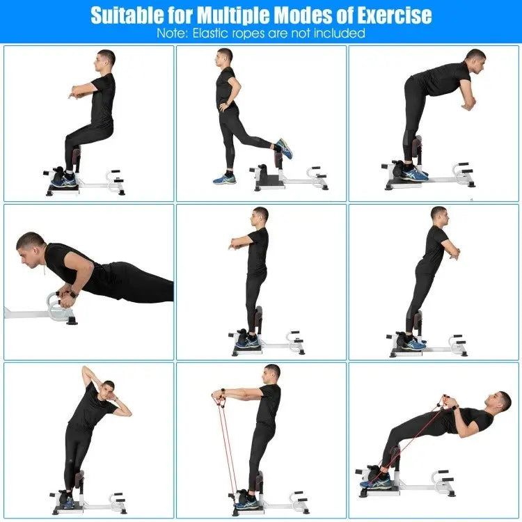 All-in-One Home Gym Squat Rack with Non-Slip Base and Safety Features