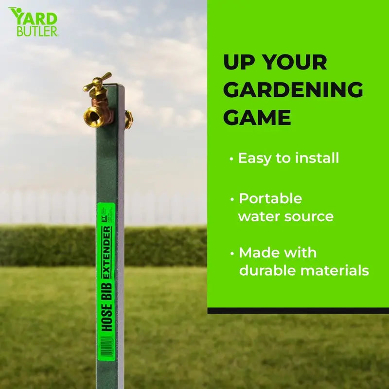 Yard Butler Hose Bib Extender outdoor faucet extender and remote spigot puts your garden hose where you want it  IHBE-6