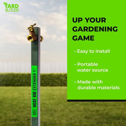 Yard Butler Hose Bib Extender outdoor faucet extender and remote spigot puts your garden hose where you want it  IHBE-6