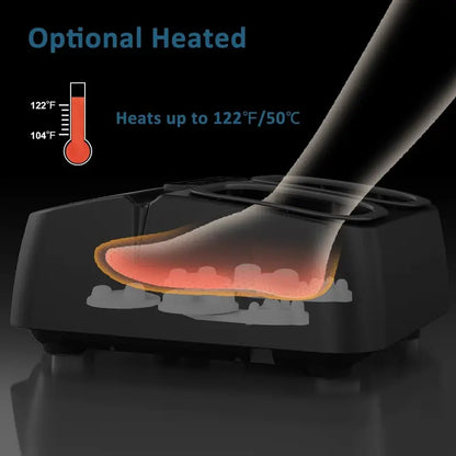 Mountrax Shiatsu Foot Massager with Heat, Remote Control, Adjustable Modes & Air Compression