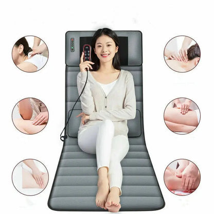 Full-Body Therapeutic Heating Massager Mat  Air Compression Relief with Adjustable Heat Settings