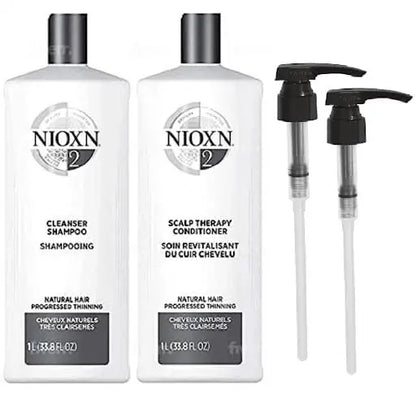Cleanser Shampoo & Scalp Therapy Conditioner 33.8 oz Pumps (System 2)