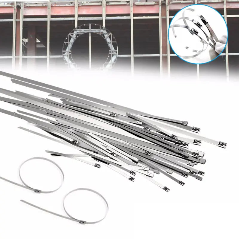 Heavy-Duty Tension Band Assortment  100-Piece Metal Fastening Kit