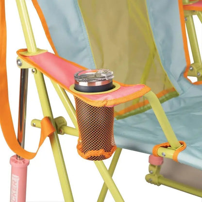GCI Outdoor Sweet Tea Rocking Camping Chair | Portable | Folding | Durable | Armrests | Drink Holder