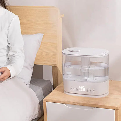 Top-Fill Bedroom Humidifier  4L Capacity Quiet Ultrasonic Mist Diffuser