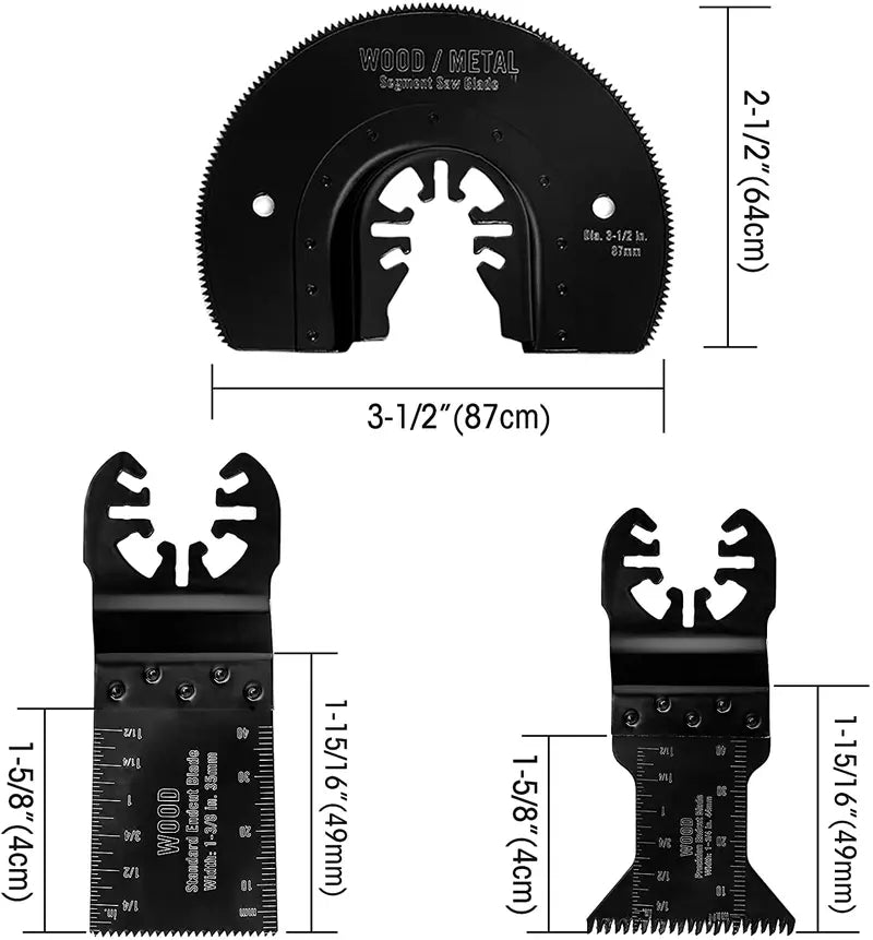 WORKPRO Oscillating Saw Blade Set  23-Piece Metal & Wood Cutting Blades
