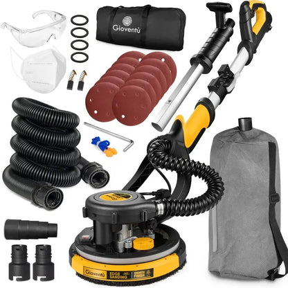 Giovent® Cordless Electric Drywall Sander with Built-in Dust Collection for Popcorn Ceiling Removal