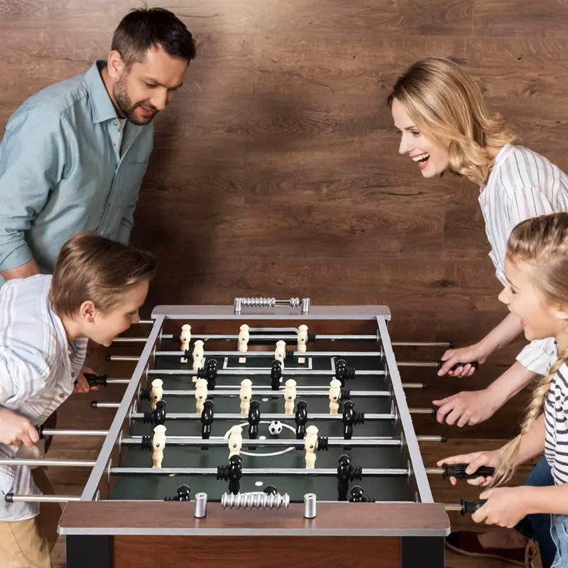Full-Size Adult Foosball Table  54-Inch Regulation-Style Game Table with Dual Balls