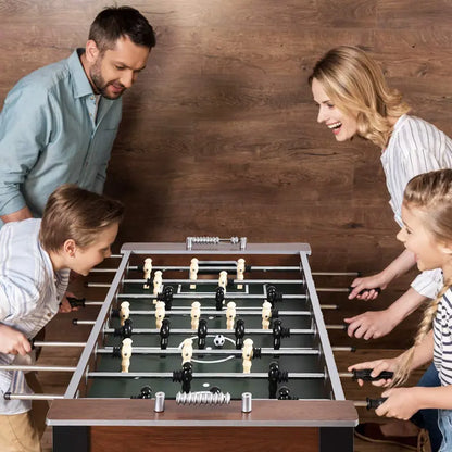 Full-Size Adult Foosball Table  54-Inch Regulation-Style Game Table with Dual Balls