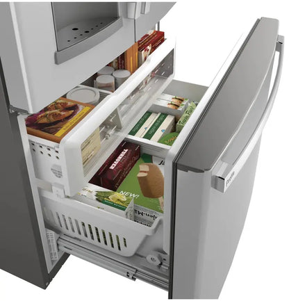 GE Profile ENERGY STAR French-Door Refrigerator  27.7 Cu. Ft., Fingerprint-Resistant Stainless Steel, Hands-Free AutoFill Dispenser