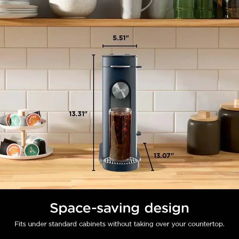 Ninja Single-Serve Coffee Maker  K-Cup and Grounds Compatible, Compact Design with Brew Flexibility