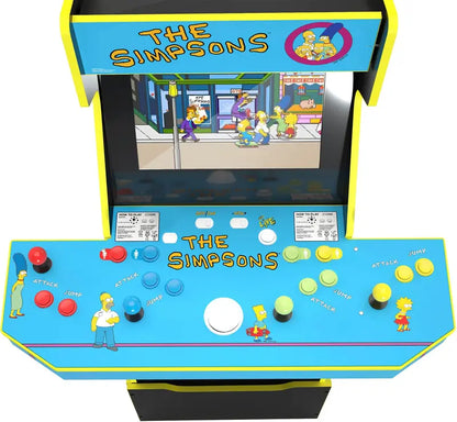 Arcade1Up The Simpsons 30th Anniversary Arcade Cabinet  Full-Size Retro Machine with Stool & Collectible Tin
