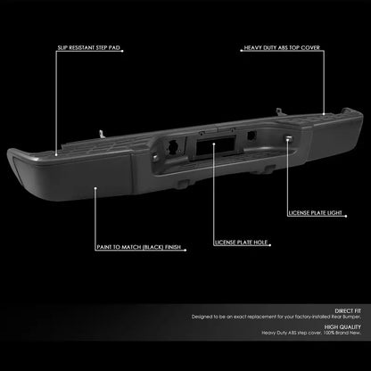 Chevy/GMC Silverado & Sierra 1500 Rear Step Bumper  No Parking Sensors (20072013)