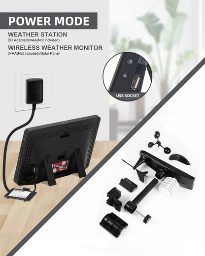 Wireless Indoor/Outdoor Weather Station with Digital Thermometer and Hygrometer