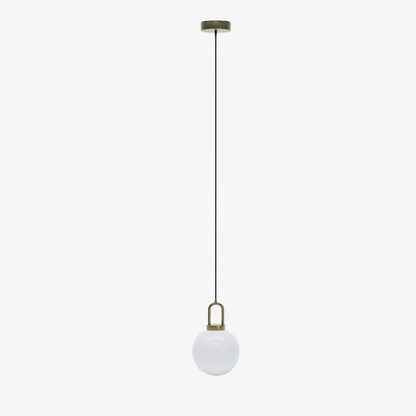 Luminaire suspension globe et m tal or Lafayette