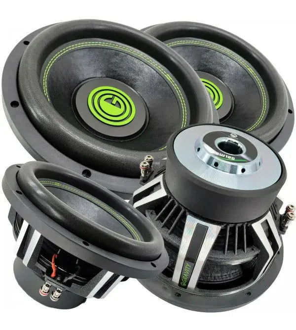 Dual 12-Inch 6000-Watt Car Audio Subwoofers  2-Ohm DVC High-Power Bass System