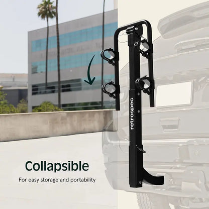 Retrospec Lenox 2-Bike Hitch Rack for Cars, Trucks &amp; SUVs  Fits 2-Inch Hitches, Secure &amp; Durable, 80lbs Capacity