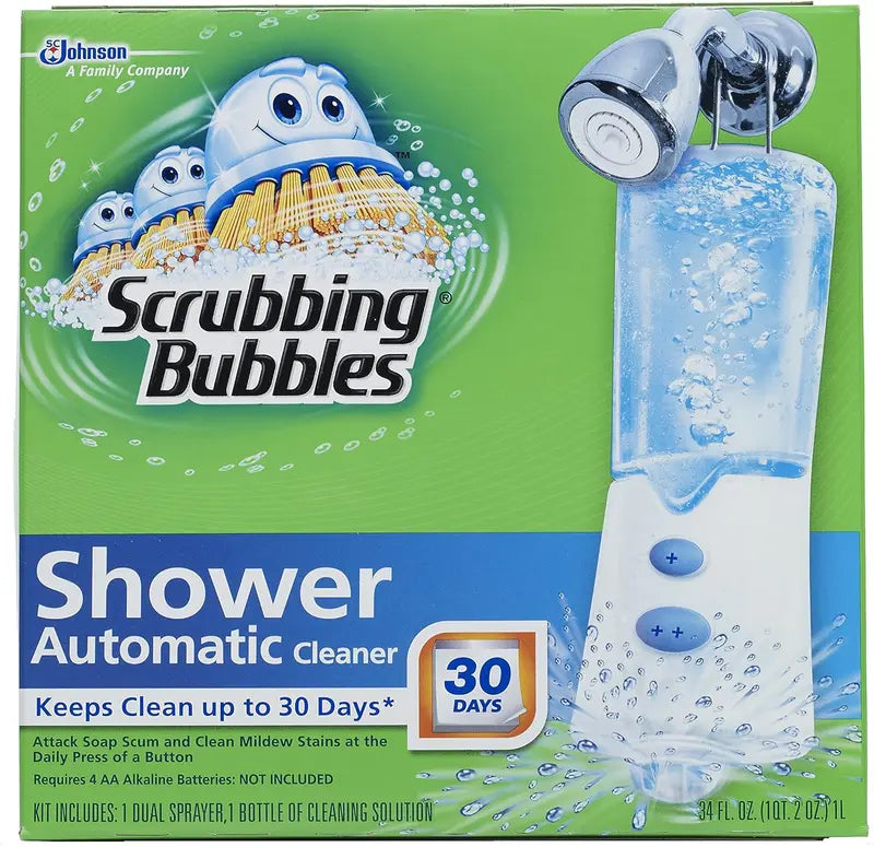 Scrubbing Bubbles Automatic Shower Cleaner Starter Kit, Fresh Scent, 34 oz Spray