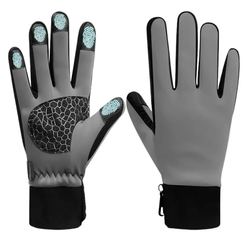 Winter Touchscreen Gloves  Insulated, Silicone-Grip Palm, Full-Finger Compatibility