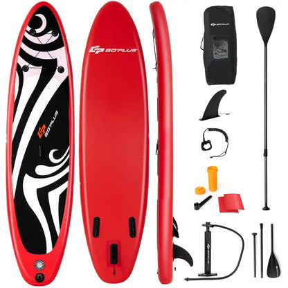 All-in-One Inflatable SUP Board with Telescoping Paddle and Carry Bag