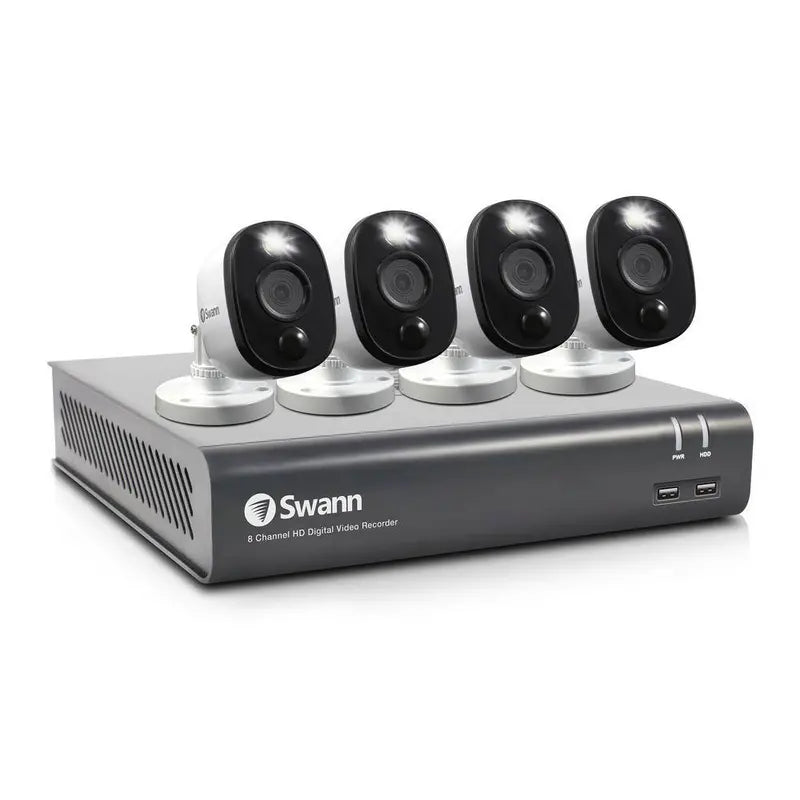 Swann 8-Channel 1080p 1TB DVR Surveillance System with 4 1080p Bullet Cameras