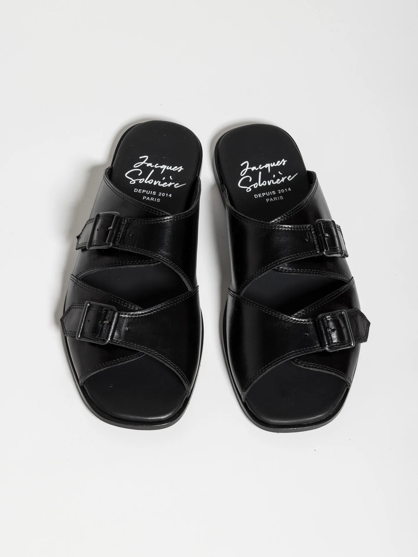 ALLY SANDAL POLISHED CALF BLACK