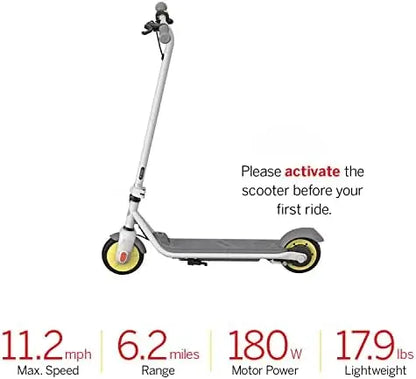 Segway Ninebot C2 Pro eKickScooter  Electric Scooter for Kids 6-14, Adjustable Handlebar, 132 lbs, UL-2272 Certified, Cruise Mode