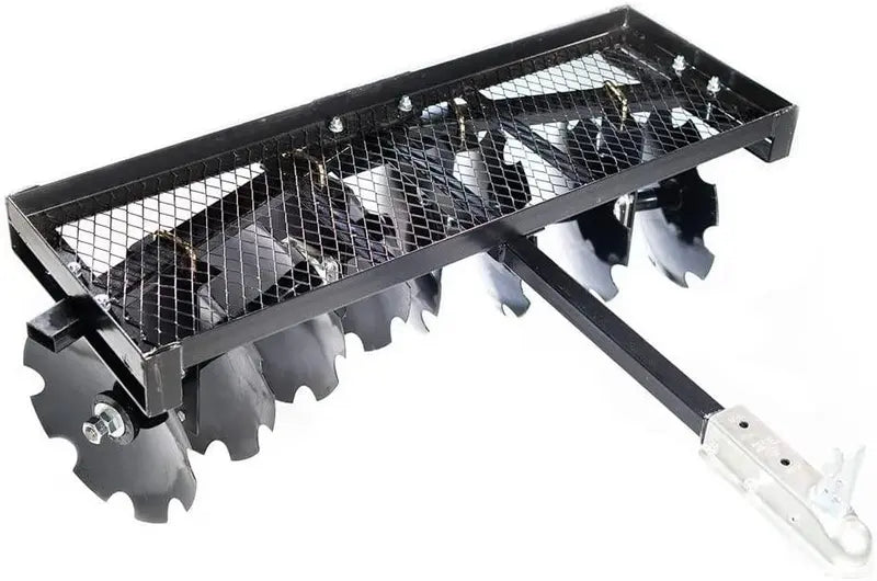 2025 Titan Distributors Notched Disc Harrow  4-Foot Pull-Behind Attachment for ATV/UTV (2-Inch Hitch, NO250072)