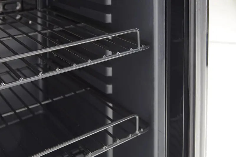 Swan 80L Undercounter Glass-Front Fridge  Compact Beverage, Wine & Beer Cooler