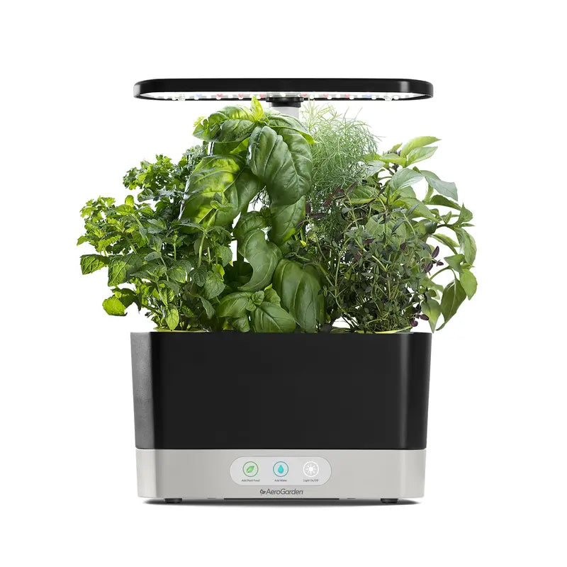 AeroGarden Harvest with Gourmet Herb Seed Pod Kit, Black