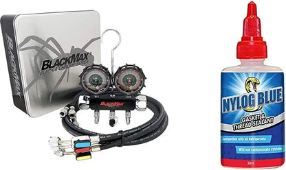 Appion 2-Valve Manifold Gauge Set with MegaFlow Vacuum-Rated Core Removal Tool