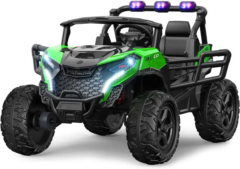 All-Terrain Pink Electric Ride-On Truck  Off-Road Capable Battery-Powered Toy Vehicle