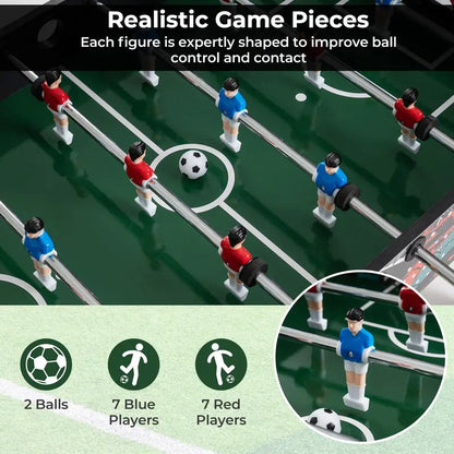 Detachable-Leg Soccer Table for Compact Indoor Use in Homes, Offices, or Bars