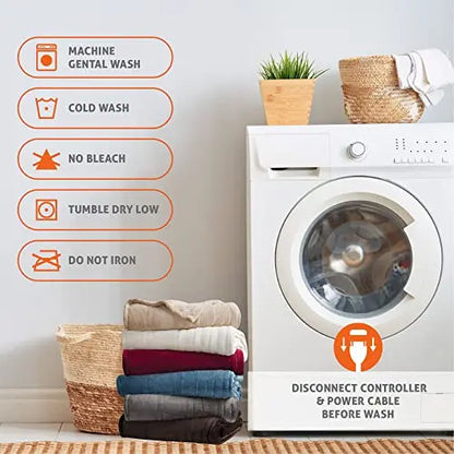 Degrees of Comfort Electric Blanket King Size, Heated Blanket for Bed, Dual Control