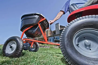Agri-Fab 45-0463 Tow-Behind Broadcast Spreader  130-Pound Capacity, Ideal for Lawns and Fields