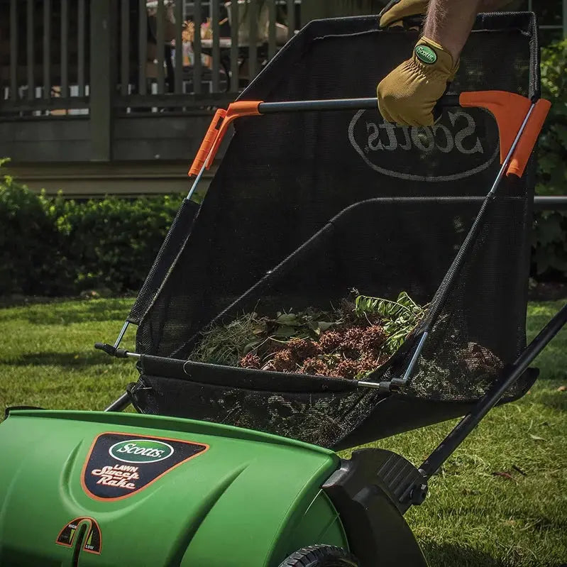 Scotts LSW70026S Push Lawn Sweeper  26-Inch Width, 3.6-Bushel Capacity, Adjustable Height