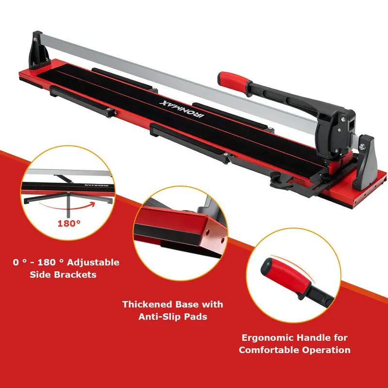 Professional 48-Inch Manual Tile Cutter for Ceramic, Porcelain, and Stone Flooring