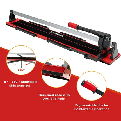 Professional 48-Inch Manual Tile Cutter for Ceramic, Porcelain, and Stone Flooring