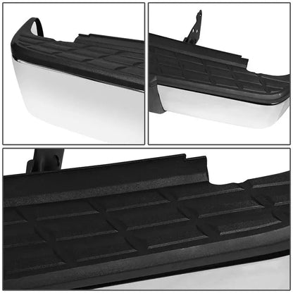 Chevy/GMC Silverado & Sierra 1500 Rear Step Bumper  Fits 20072013 Models, No Parking Sensor Cutouts