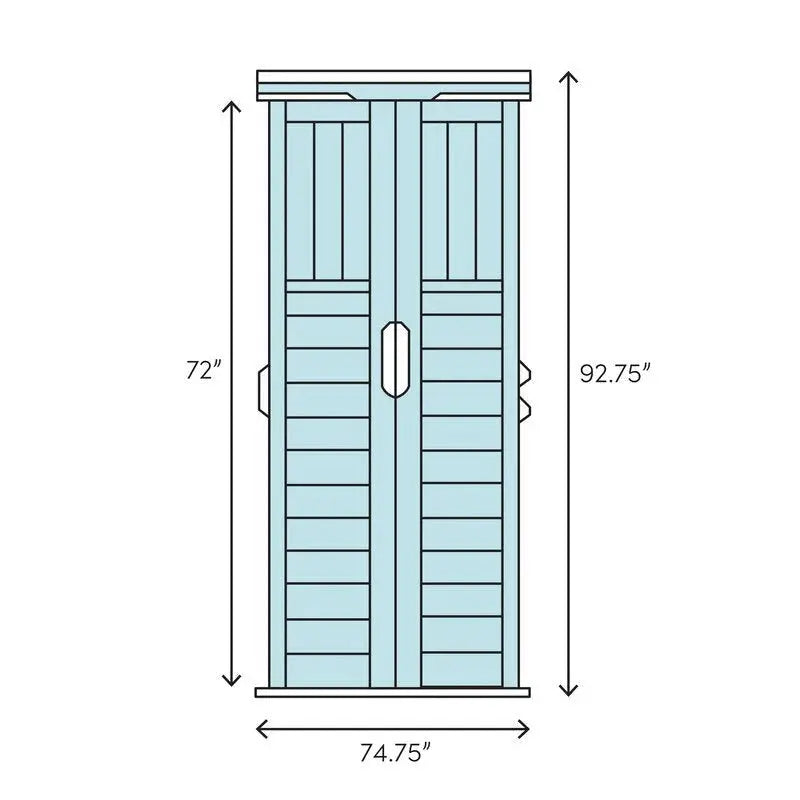 5’6″ Deep x 6’3″ Wide Resin Storage Shed  Durable Outdoor Utility Building