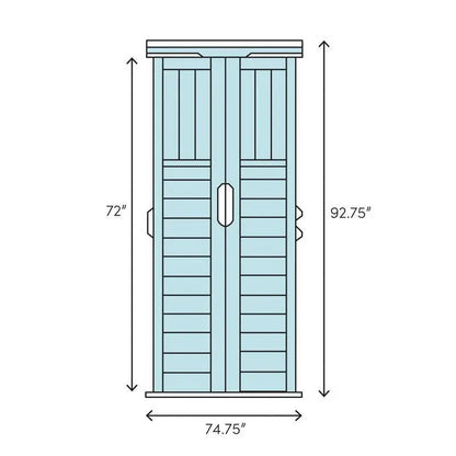 5’6″ Deep x 6’3″ Wide Resin Storage Shed  Durable Outdoor Utility Building