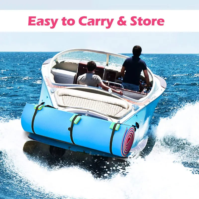Extra-Large Floating Water Pad  Tear-Resistant XPE Foam Mat (18′ x 6′ or 12′ x 6′)