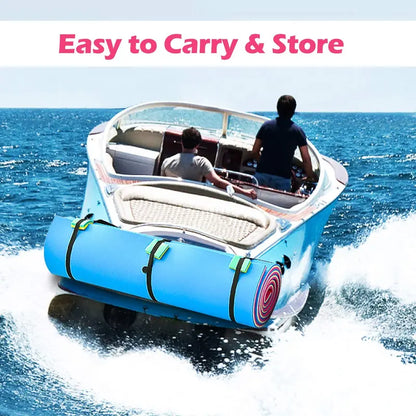 Extra-Large Floating Water Pad  Tear-Resistant XPE Foam Mat (18′ x 6′ or 12′ x 6′)