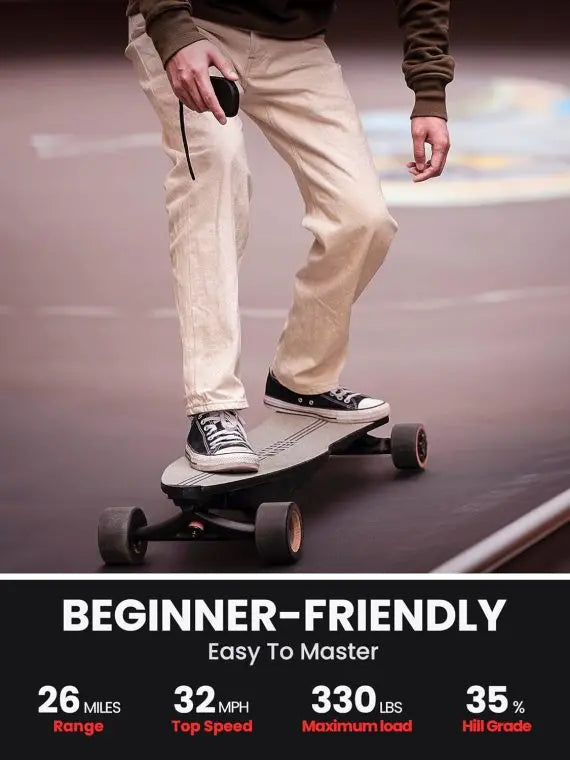 Caribou High-Performance Electric Skateboard  Adult & Teen Friendly, 6-Month Warranty Included