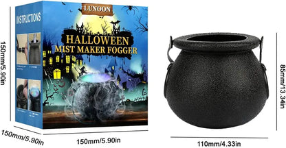 Halloween LED Fog Machine with Adjustable Mist Output and Ambient Lighting