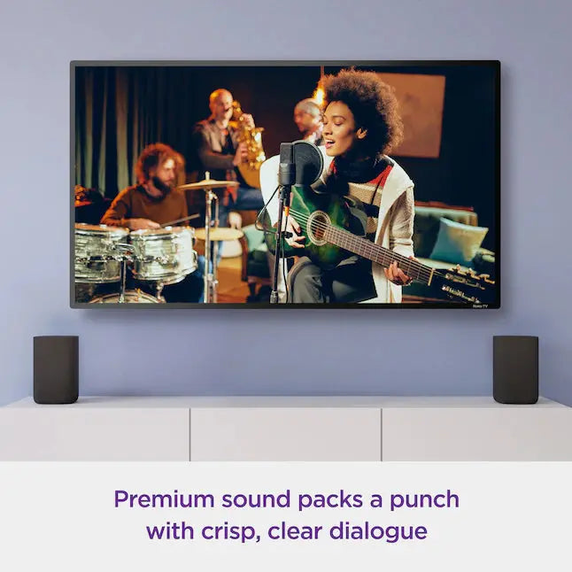 Roku Wireless Smart Speakers  2-Pack, 80-Watt Indoor Portable Audio System