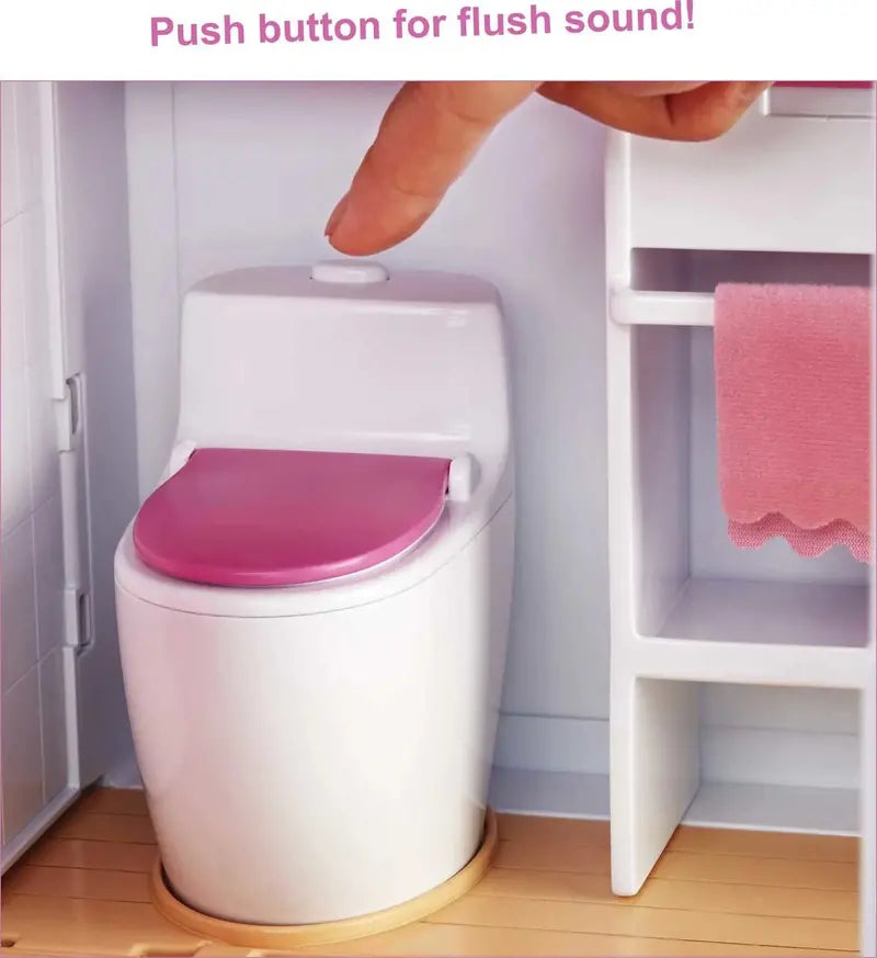 Barbie DreamHouse Dollhouse  Interactive Playset with Elevator, Lights, Sounds & 70+ Accessories