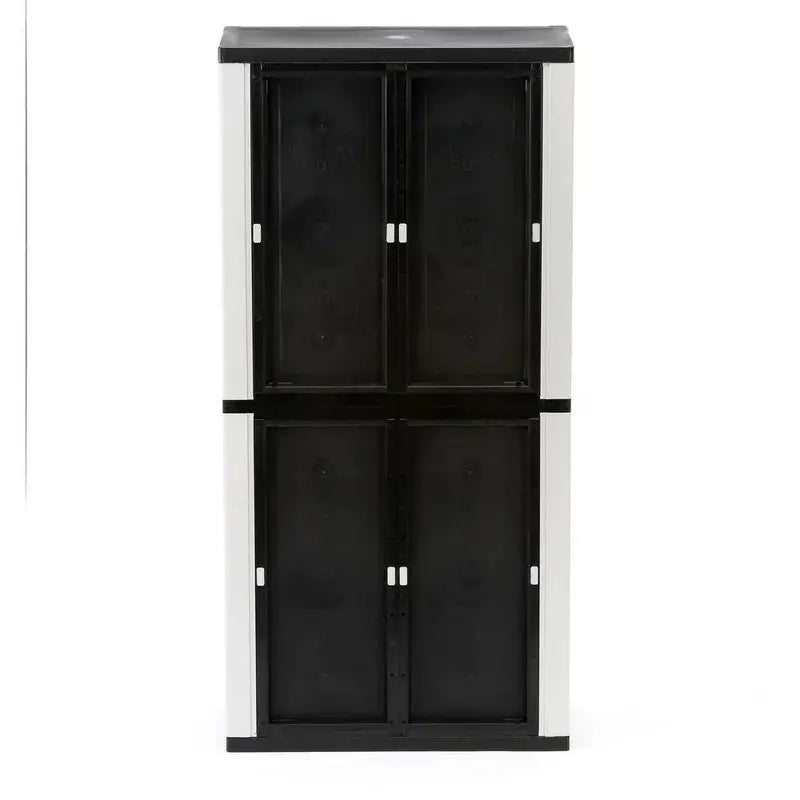 HDX Gray Freestanding Garage Cabinet  35″W x 71″H x 18″D with Locking Doors & Adjustable Shelves